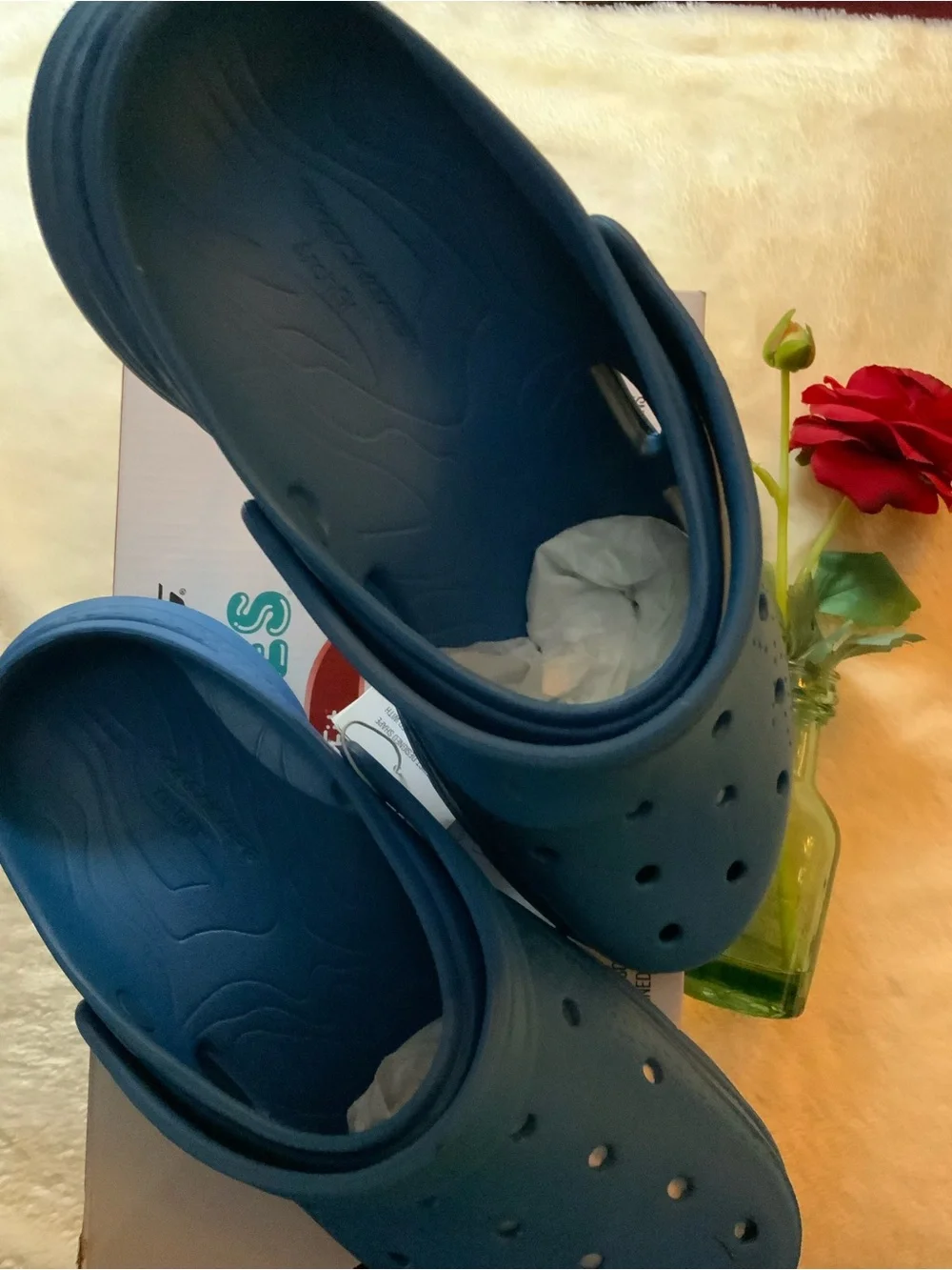 Skechers Men Sz 11 Foamies Blue Slip-On Clog - Size 1